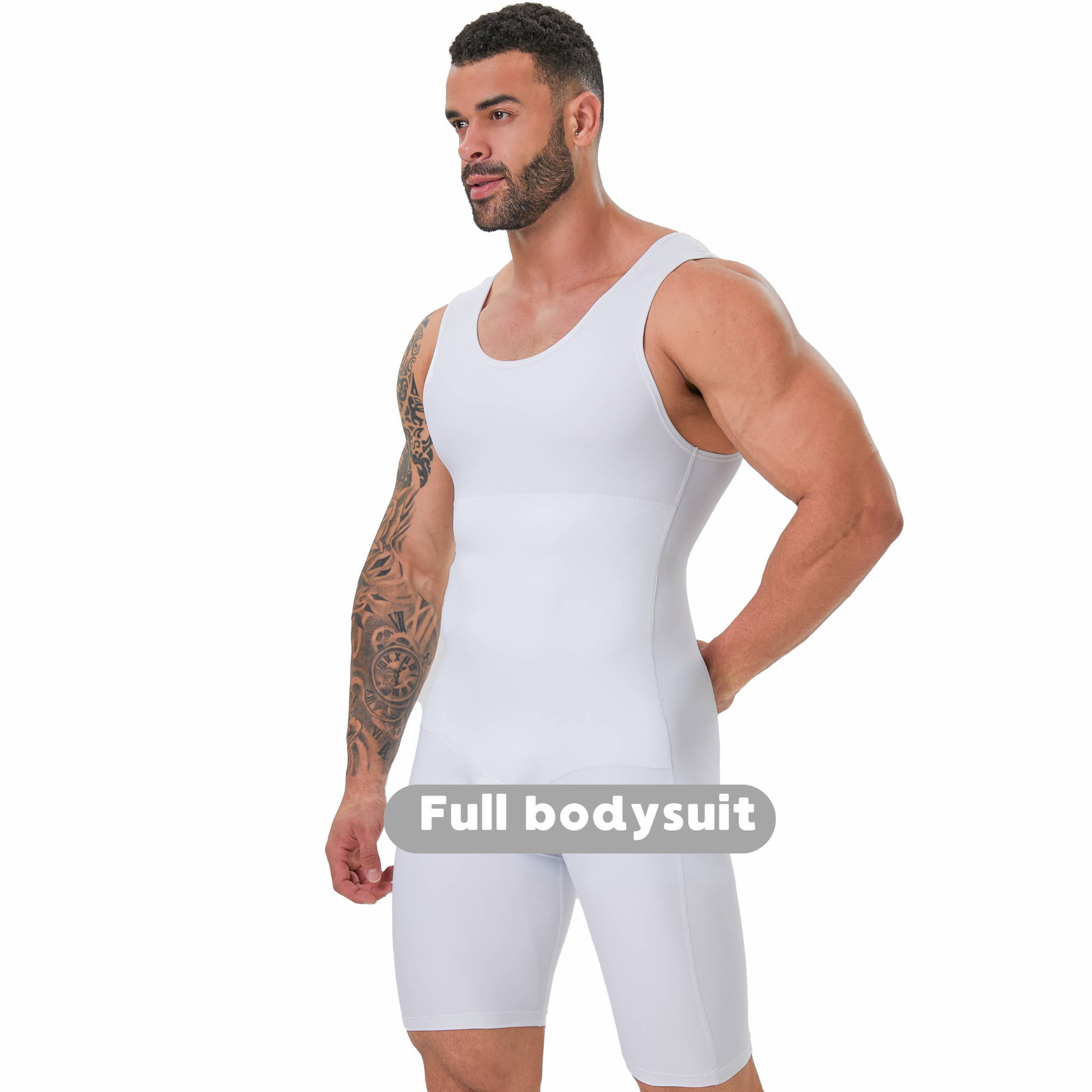 Men's Double Layer Tummy Contr - Shapewear Bodysuit Firm 리뷰 및 가격