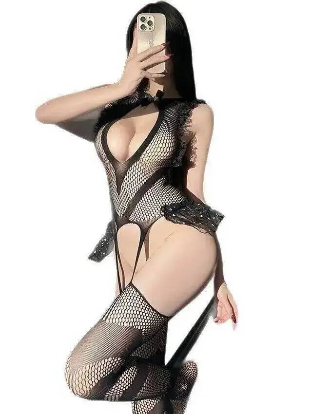 Sexy Lace Trim Fishing Net Bod - Bodystocking Fishnet 리뷰 및 가격