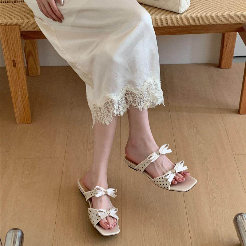 Summer Polka Dot Women Slipper - Slip Dress Satin 리뷰 및 가격