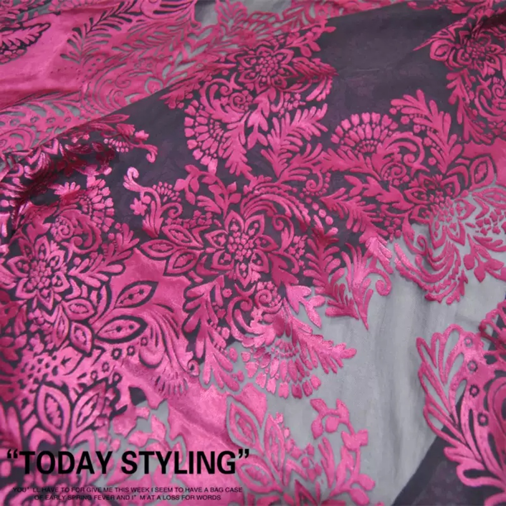 Fashion Large Pink Flower Desi - Robe Silk Women 리뷰 및 가격
