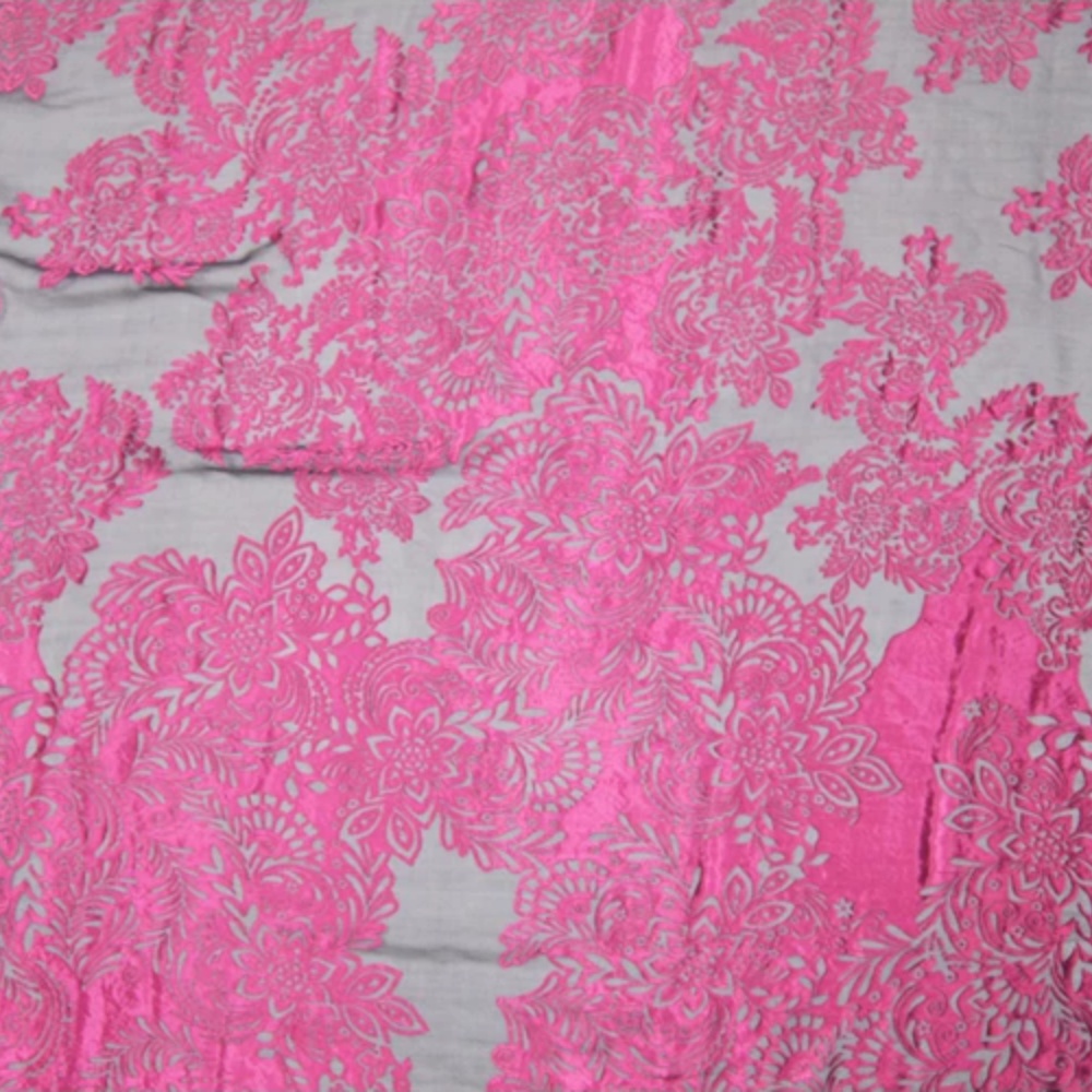 Fashion Large Pink Flower Desi - Robe Silk Women 리뷰 및 가격