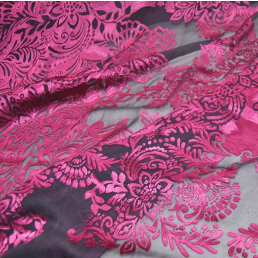 Fashion Large Pink Flower Desi - Robe Silk Women 리뷰 및 가격