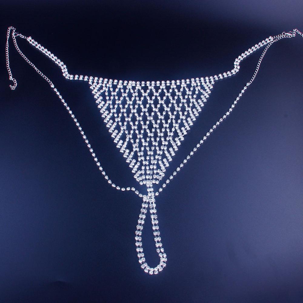 Stonefans Mesh Rhinestone Body - Thong Bikini Women 리뷰 및 가격