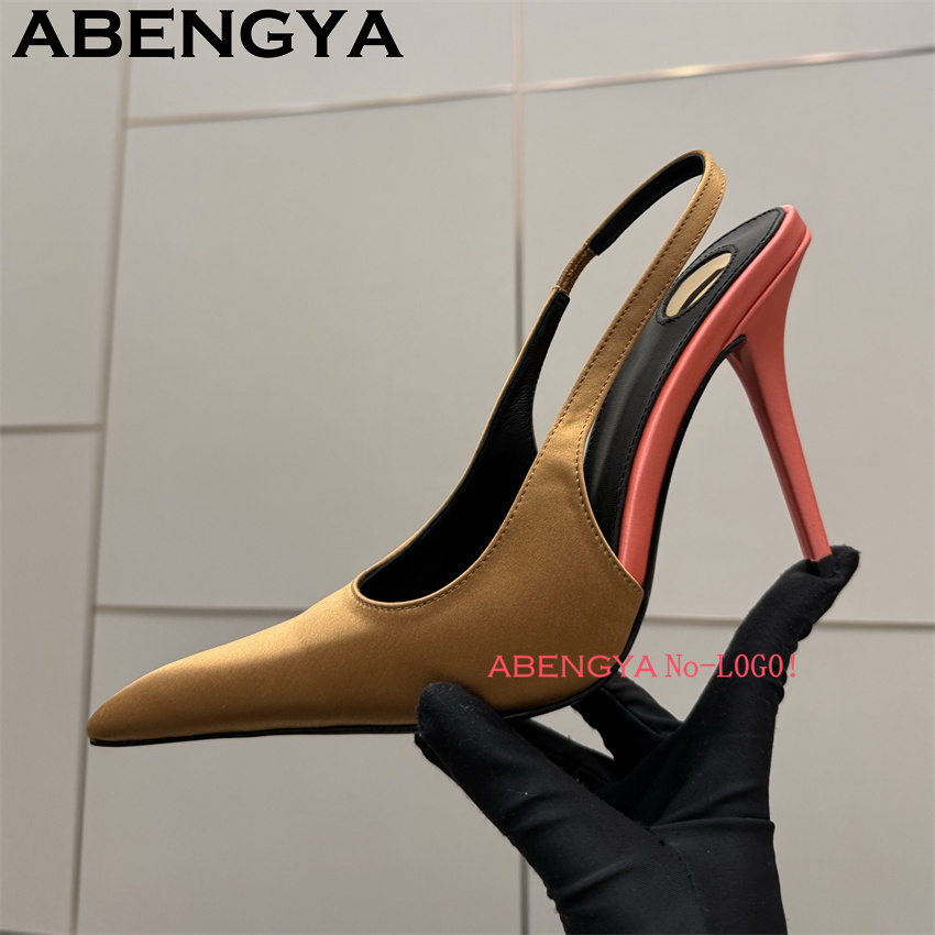 Multi-color Satin Pointy Toe T - Slip Dress Satin 리뷰 및 가격