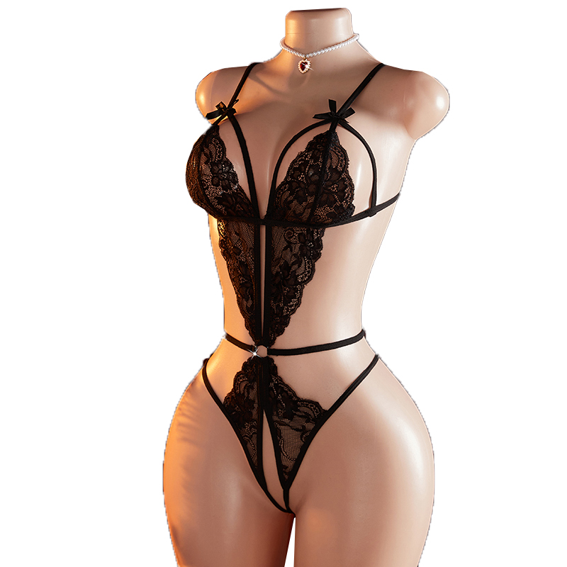 Transparent Sexy One-piece Hol - Lace Teddy Lingerie 리뷰 및 가격