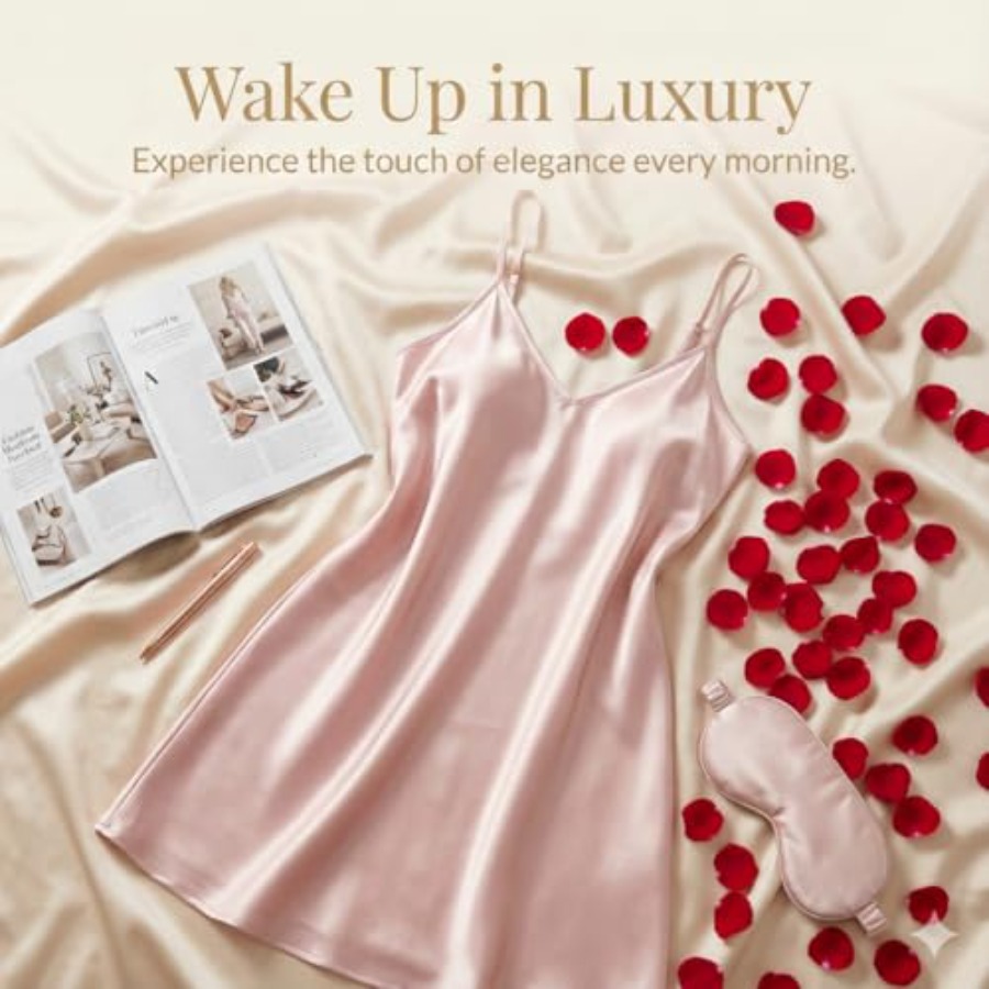 Women's Spaghetti Strap Satin  - Babydoll Chemise Night 리뷰 및 가격