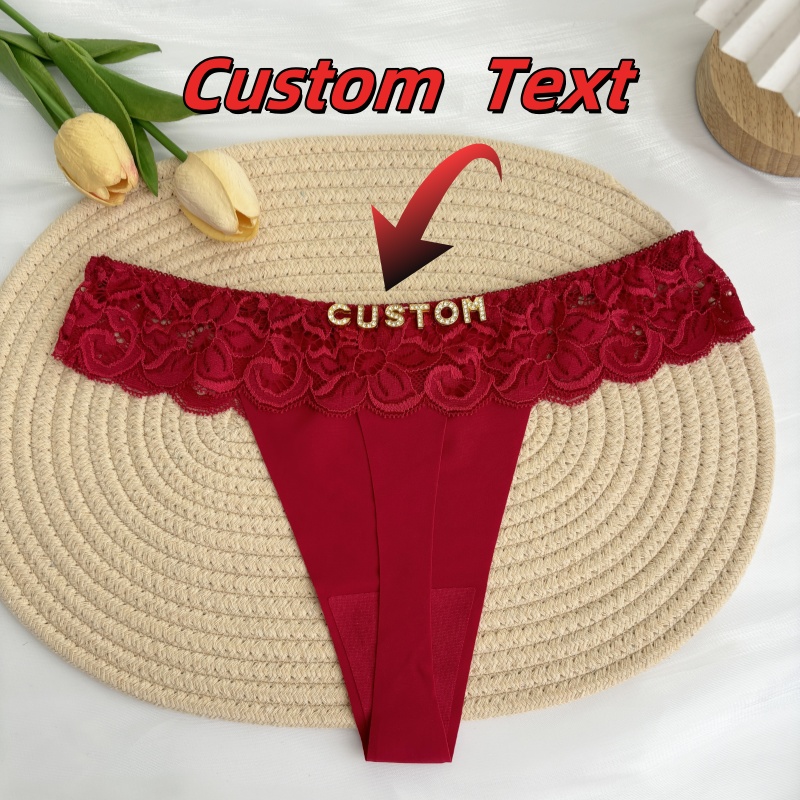Personalized Custom Thong Name - Thong Bikini Women 리뷰 및 가격