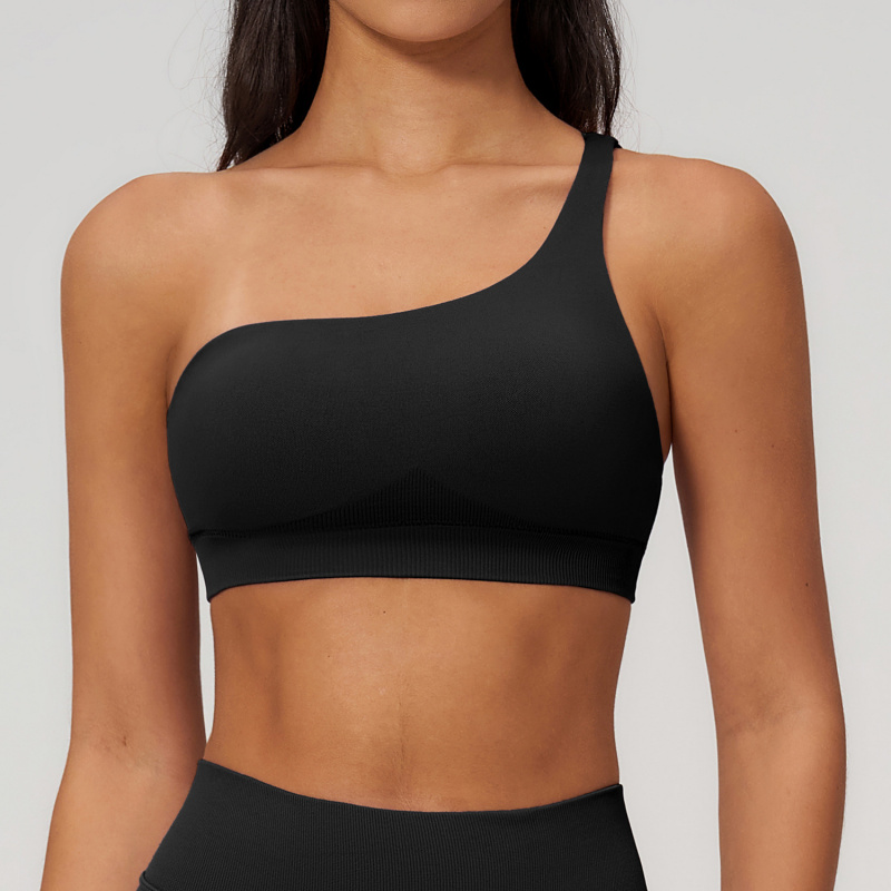 Spring Single-Shoulder Sporty  - Sports Bra High Impact 리뷰 및 가격