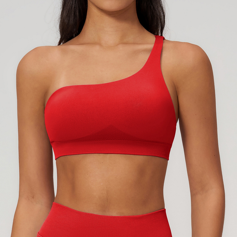 Spring Single-Shoulder Sporty  - Sports Bra High Impact 리뷰 및 가격