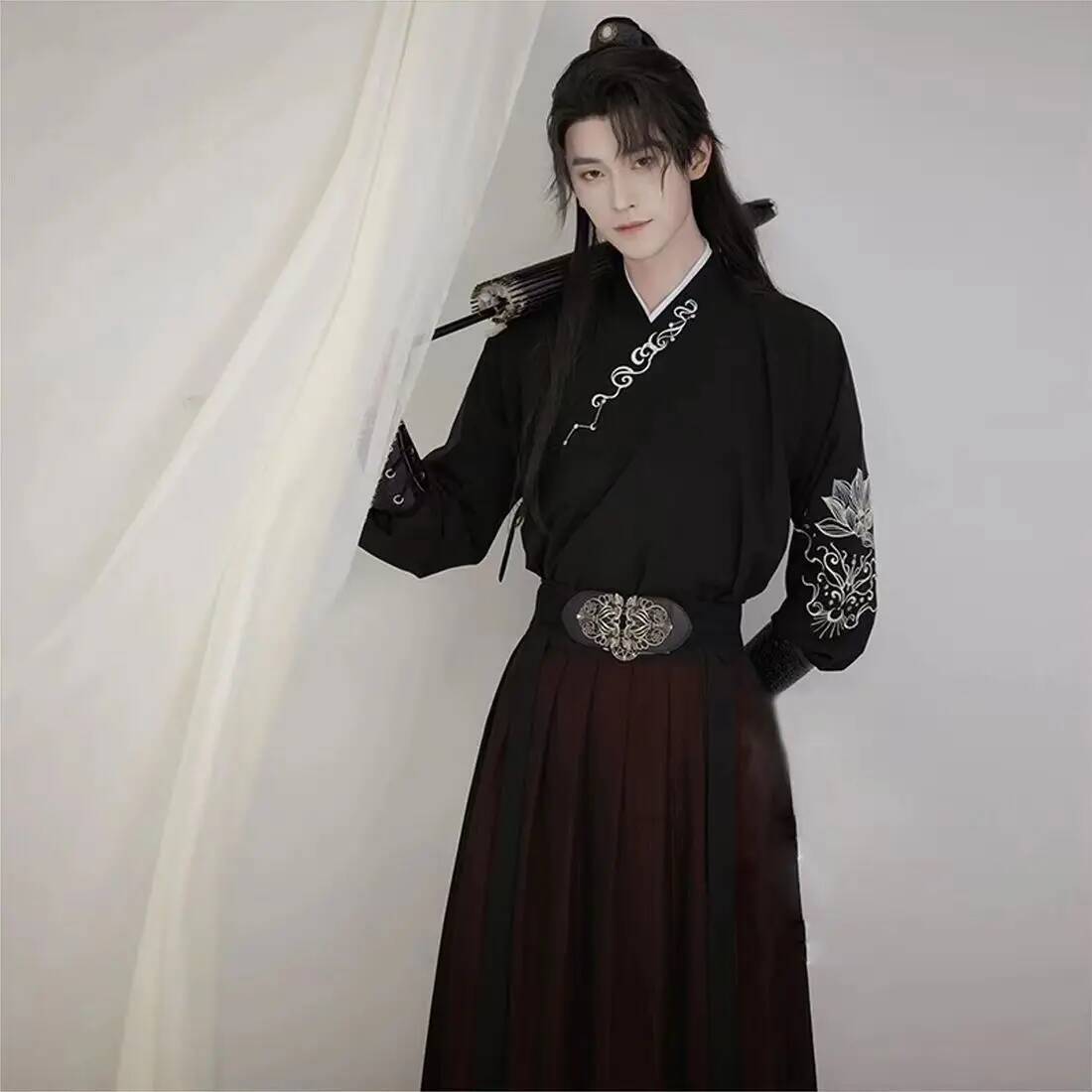 Ancient knight hanfu men women - Robe Silk Women 리뷰 및 가격