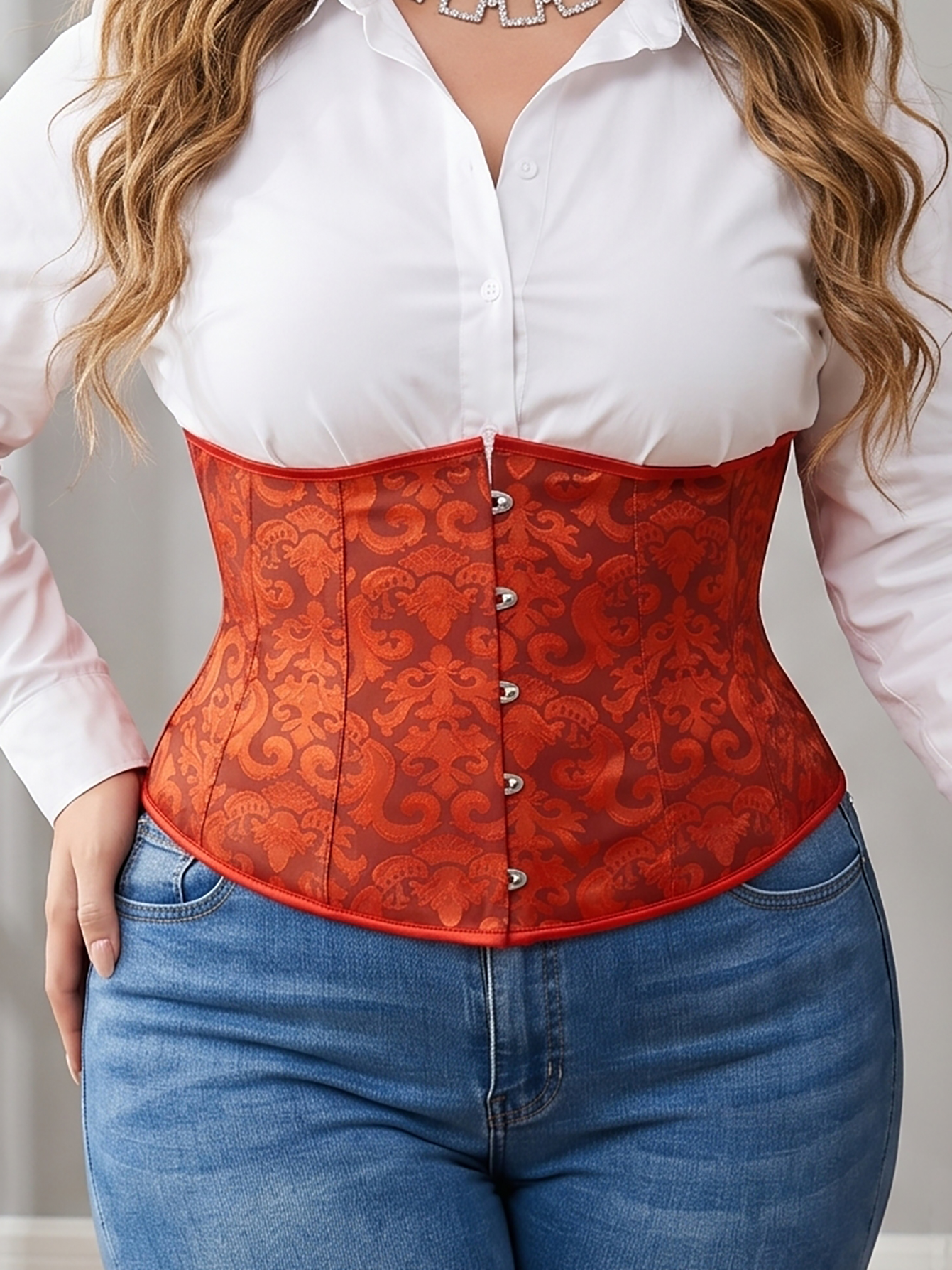 Women's Plus Size Court Lace W - Corset Waist Cinch 리뷰 및 가격