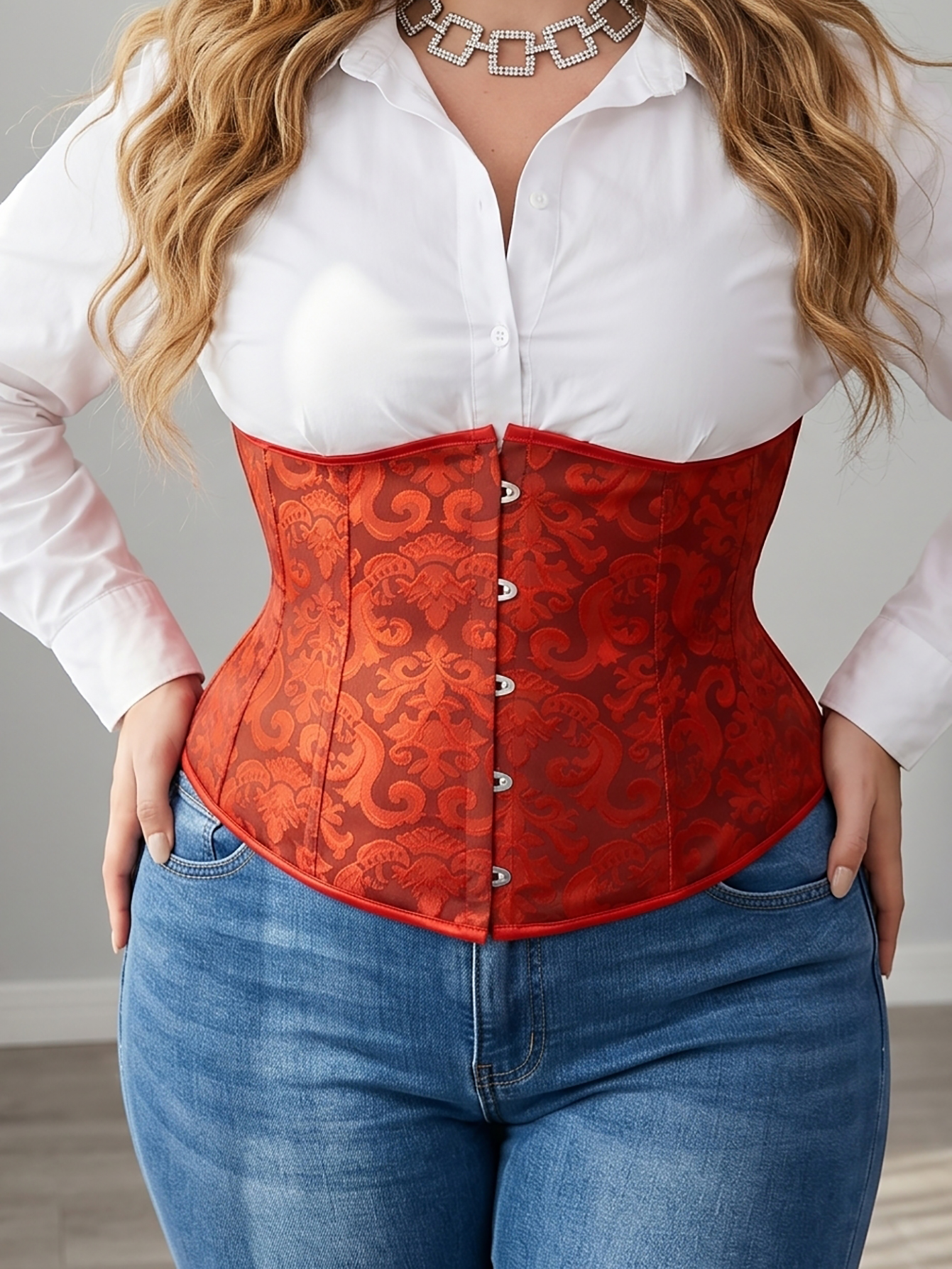 Women's Plus Size Court Lace W - Corset Waist Cinch 리뷰 및 가격