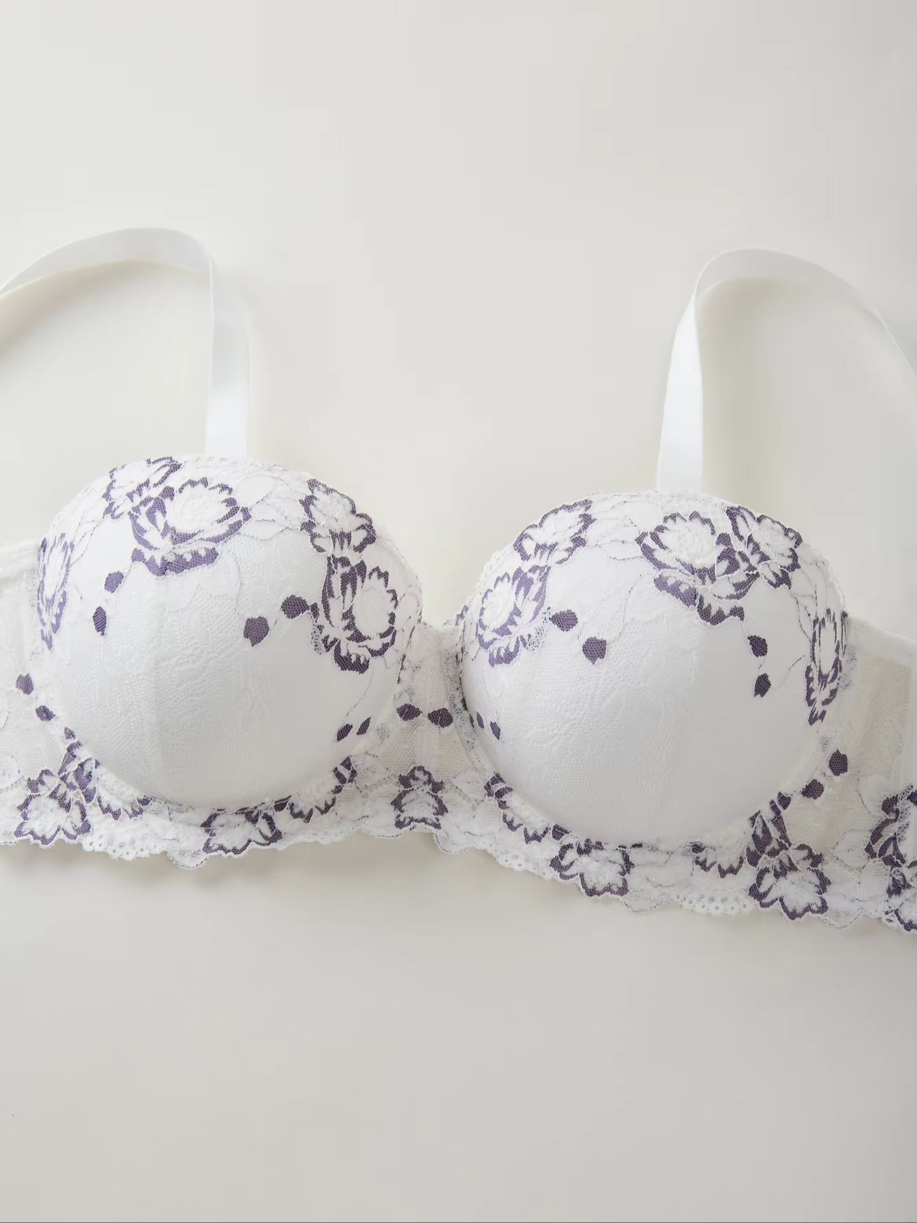 Plus Size Lace & Embroidery Wo - Push Up Bra Padded 리뷰 및 가격
