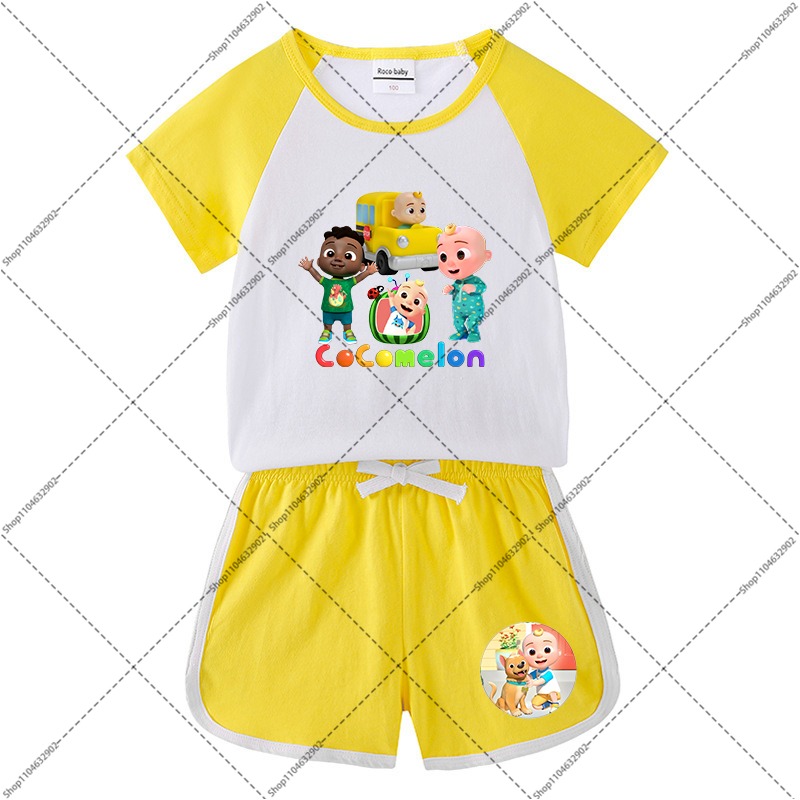 2PCS Cocomelons Kids T-shirts  - Boyshort Underwear 리뷰 및 가격