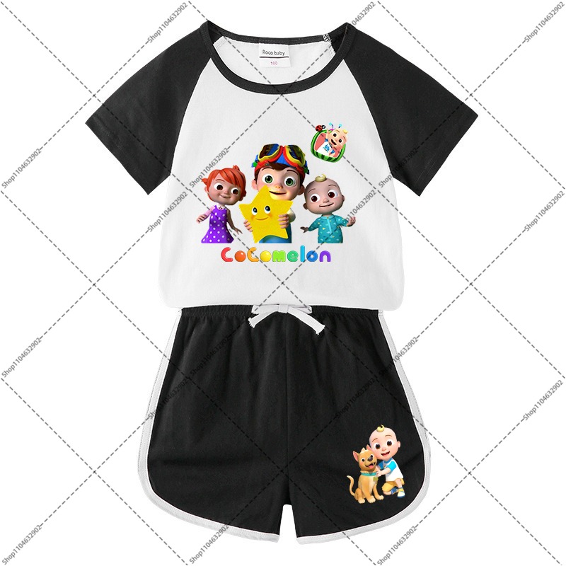 2PCS Cocomelons Kids T-shirts  - Boyshort Underwear 리뷰 및 가격