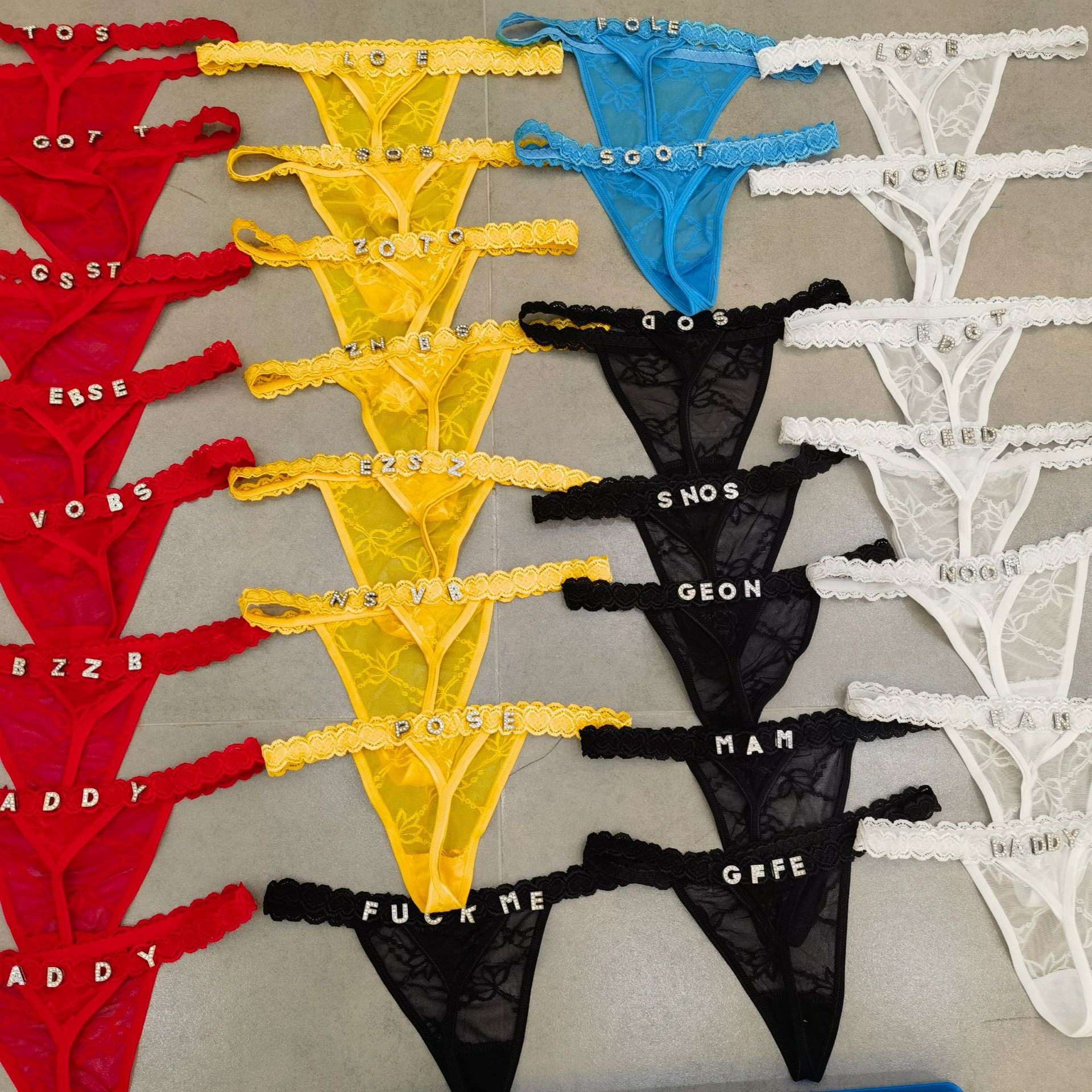 Customize Thongs Crystal Name  - Thong Bikini Women 리뷰 및 가격