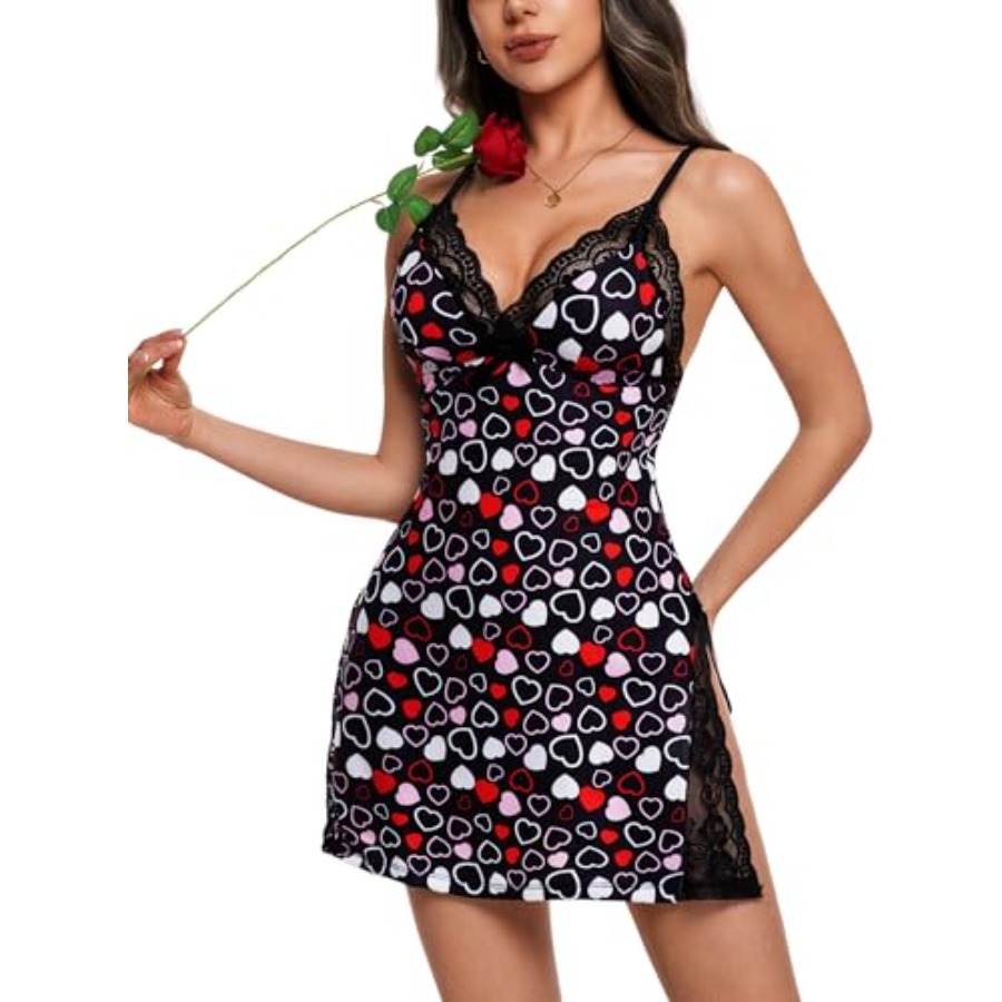 Night Gowns for Women V Neck L - Babydoll Chemise Night 리뷰 및 가격