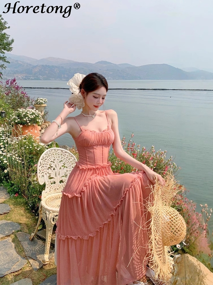 Women's Summer Solid Cami Maxi - Corset Waist Cinch 리뷰 및 가격
