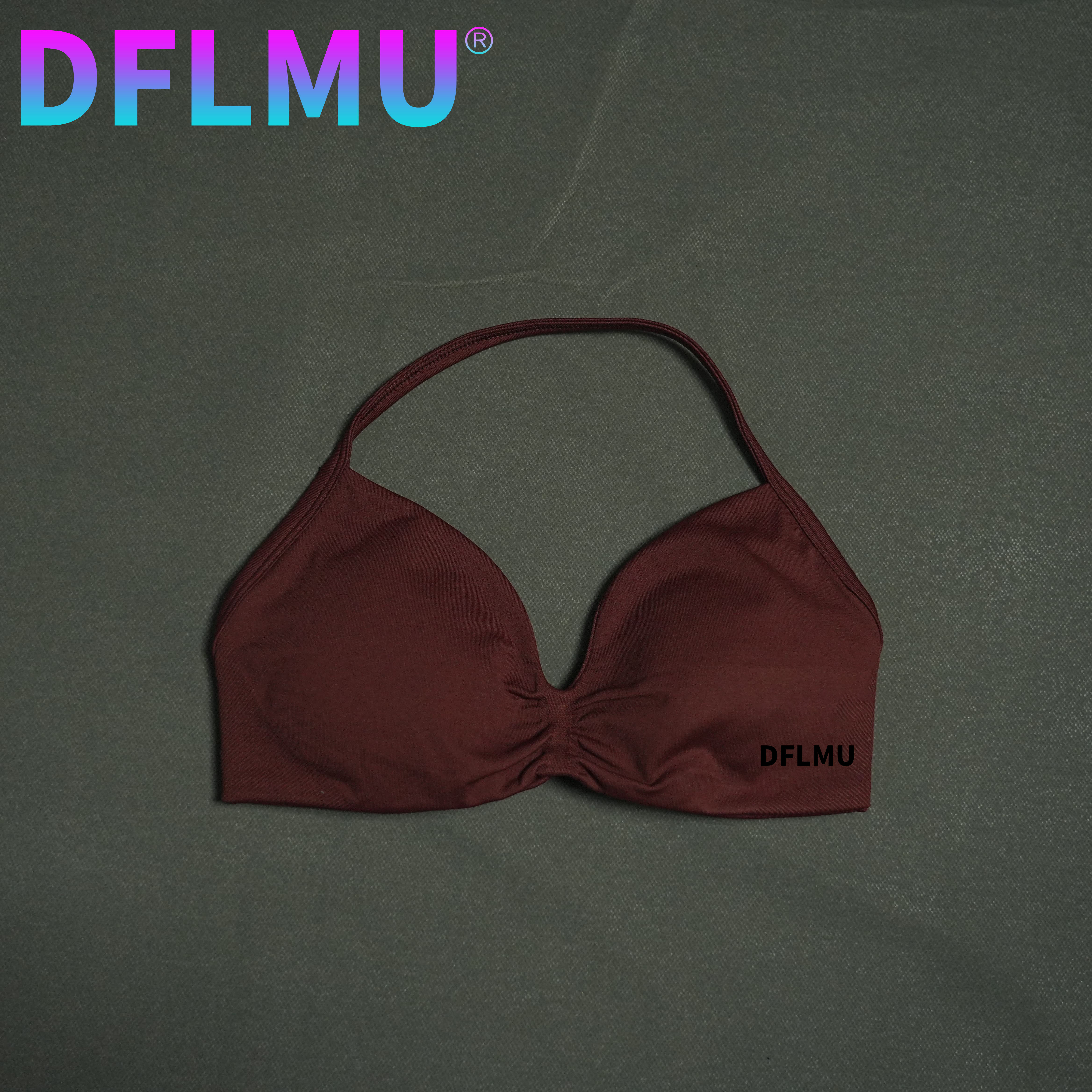 DFLMU Women Halter Sports Bra  - Push Up Bra Padded 리뷰 및 가격