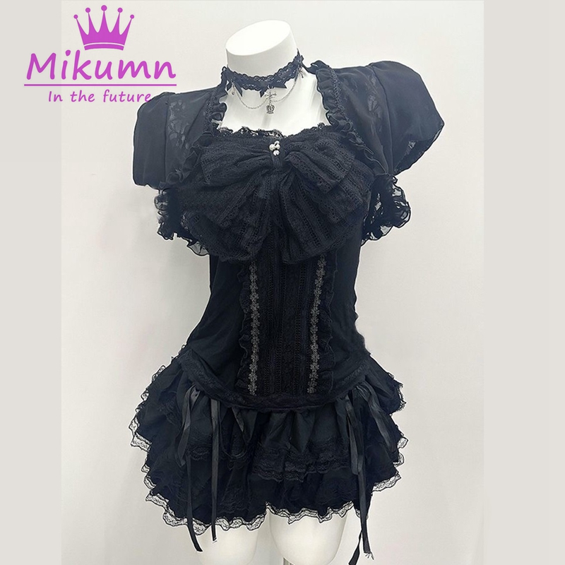 Mikumn Gothic Lolita Black Lac - Cami Top Lace 리뷰 및 가격
