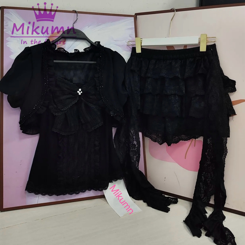Mikumn Gothic Lolita Black Lac - Cami Top Lace 리뷰 및 가격