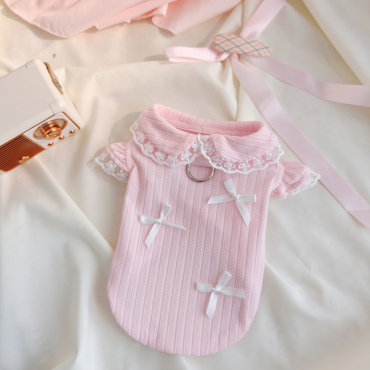 Pet Spring Lace Bow Vest Can P - Lace Teddy Lingerie 리뷰 및 가격