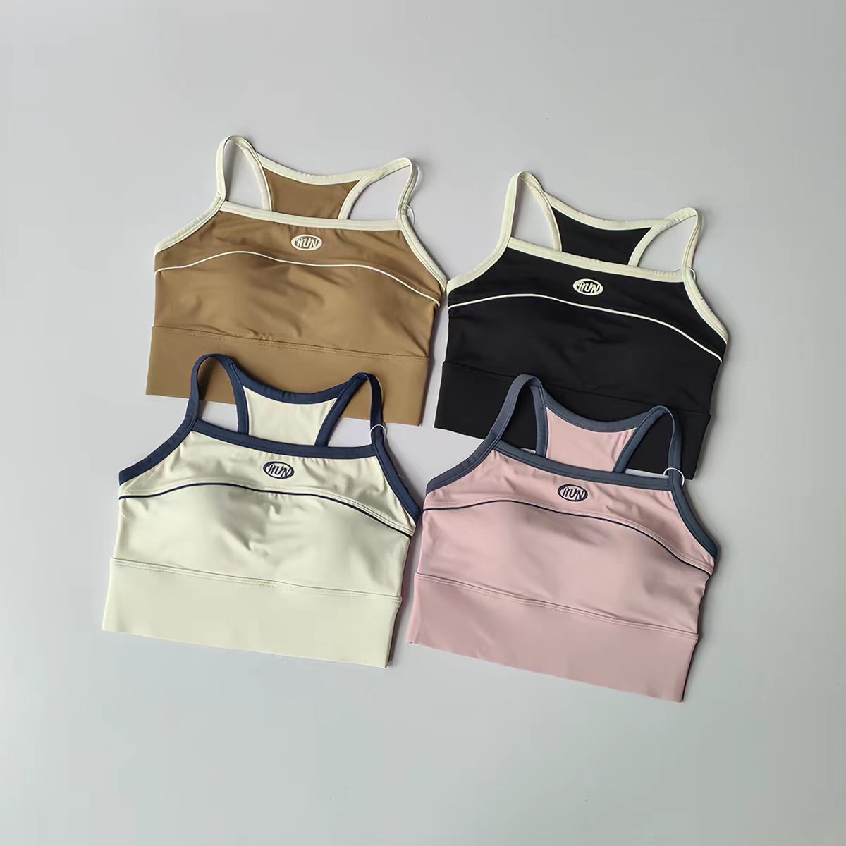 Women Color Block Sports Bra w - Push Up Bra Padded 리뷰 및 가격