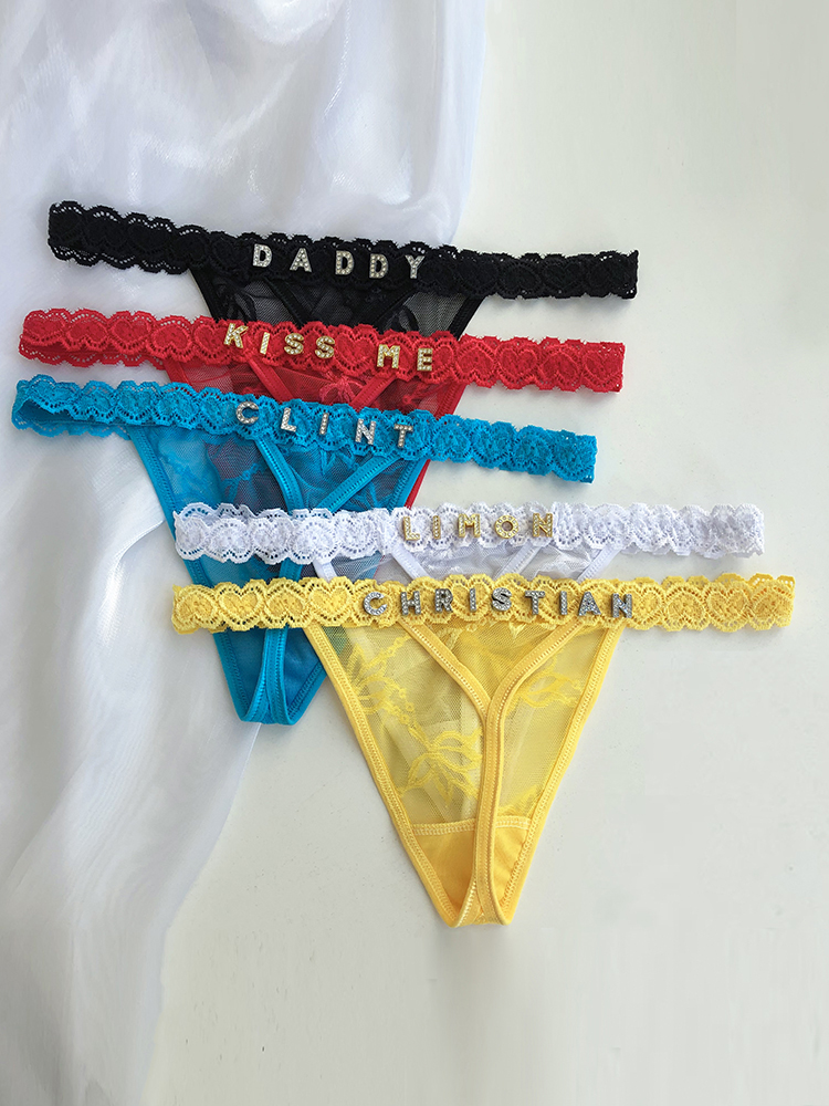 Custom Thong Panties with Name - Thong Bikini Women 리뷰 및 가격