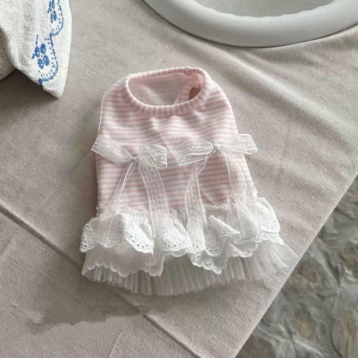 Sweet Bow Dog Clothes Lace Sma - Lace Teddy Lingerie 리뷰 및 가격