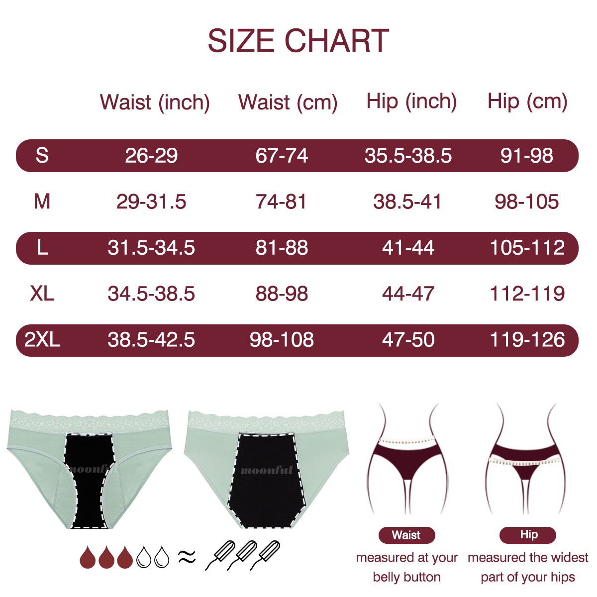 Menstrual Cycle Absorbent Unde - Period Panty Absorbent 리뷰 및 가격