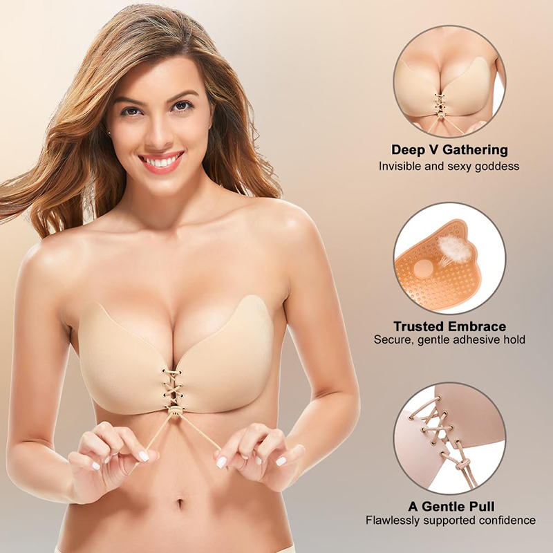 1/2 Pairs Women Summer Backles - Strapless Bra Backless 리뷰 및 가격