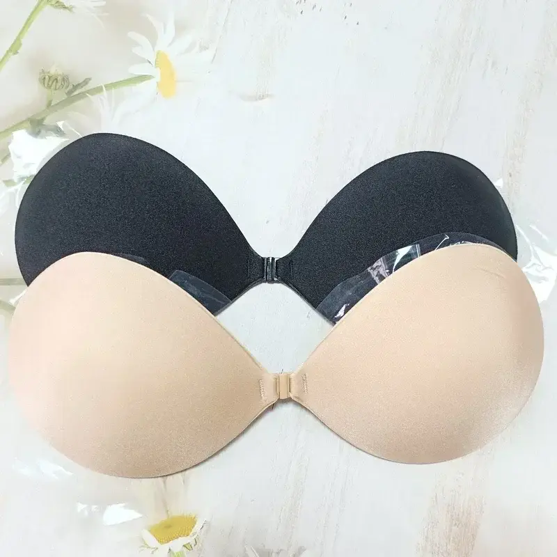 Women Sexy Strapless Bra Palm  - Silicone Bra Adhesive 리뷰 및 가격