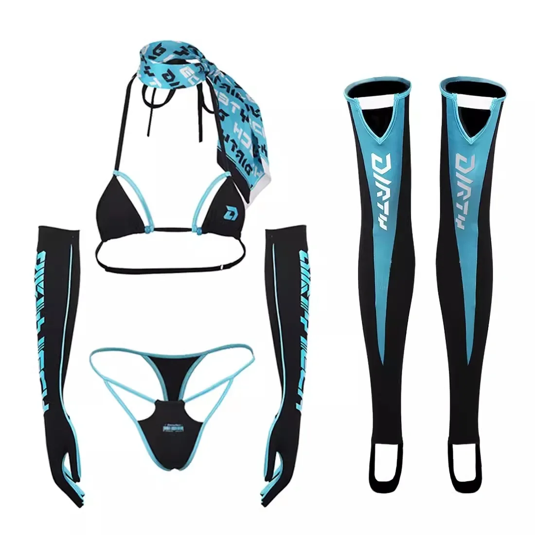 Women Sexy 5 Pieces Bikini Set - Thong Bikini Women 리뷰 및 가격