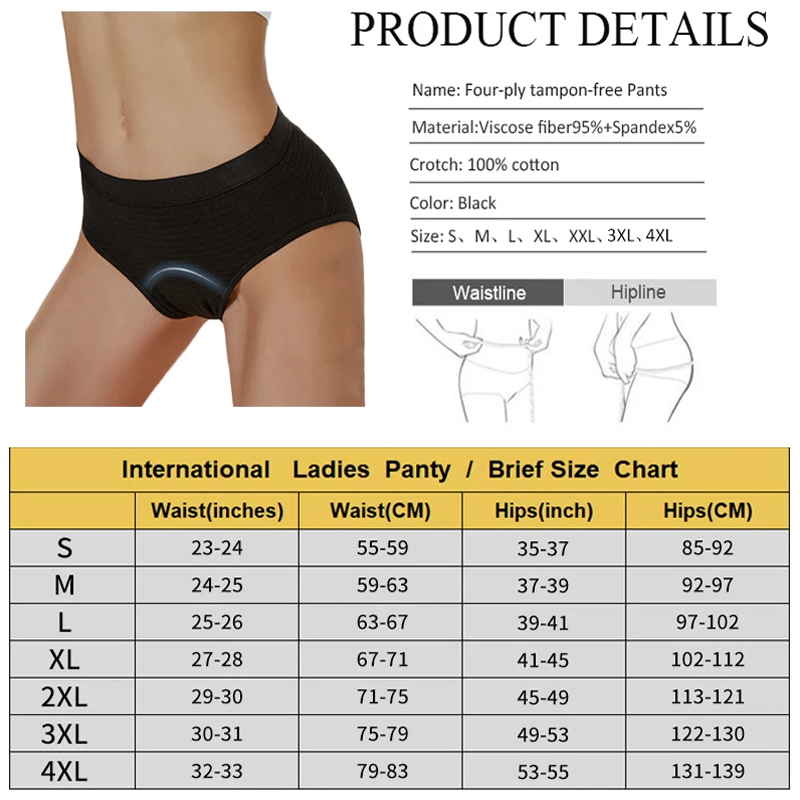 2Pc Heavy Flow Pure Cotton Men - Period Panty Absorbent 리뷰 및 가격