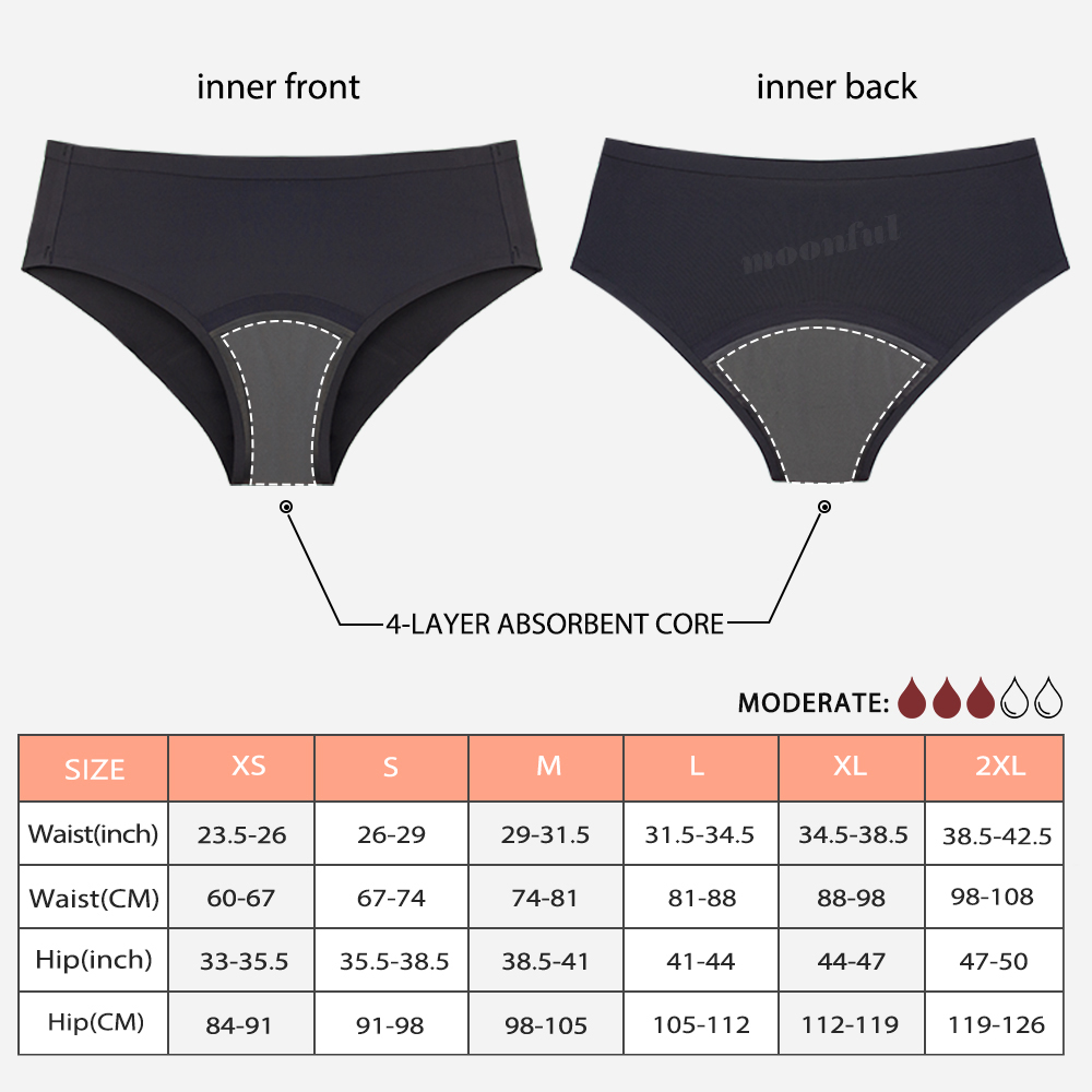 Seamless Menstruation Panties  - Period Panty Absorbent 리뷰 및 가격