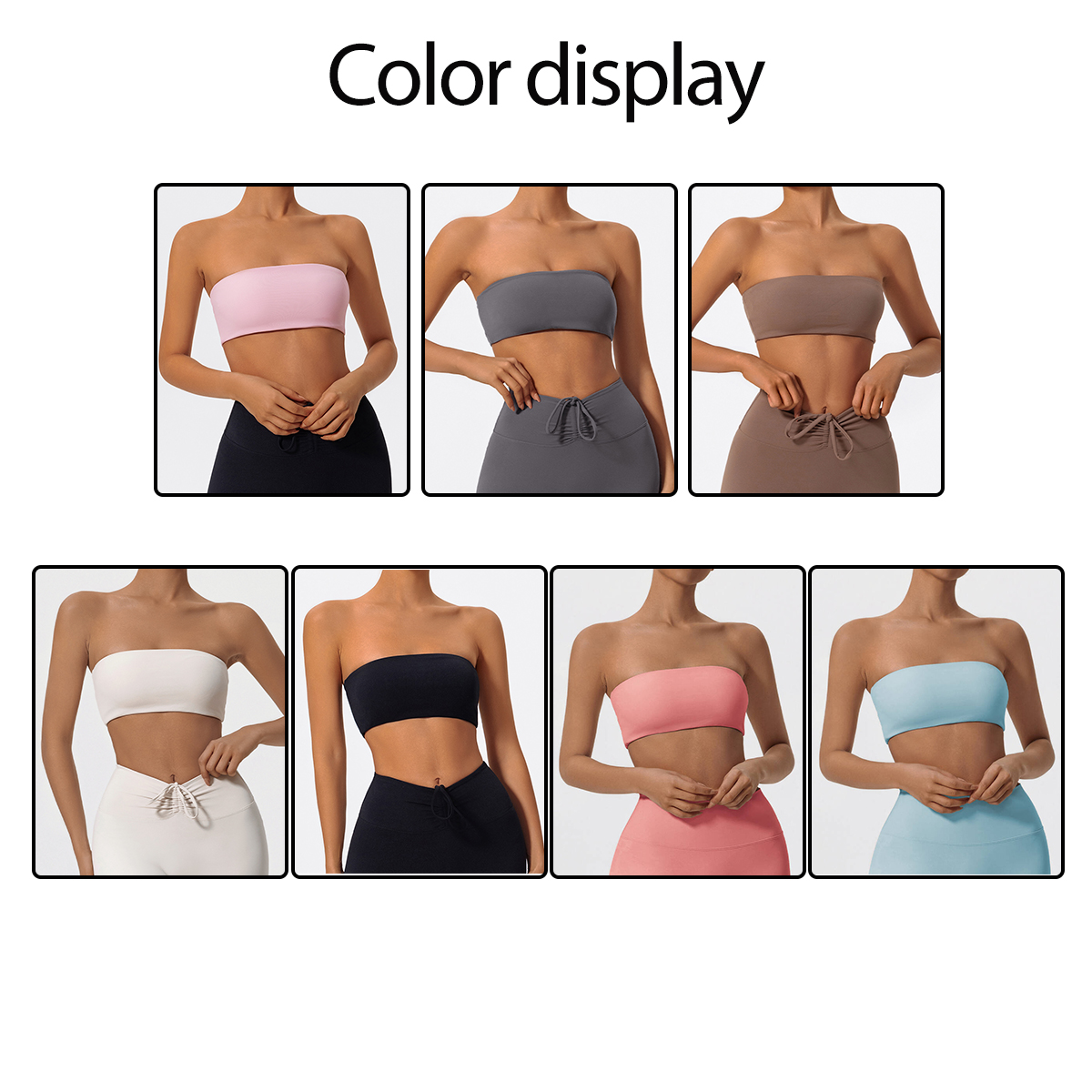 Strapless Sports Bra Gym Crop  - Sports Bra High Impact 리뷰 및 가격