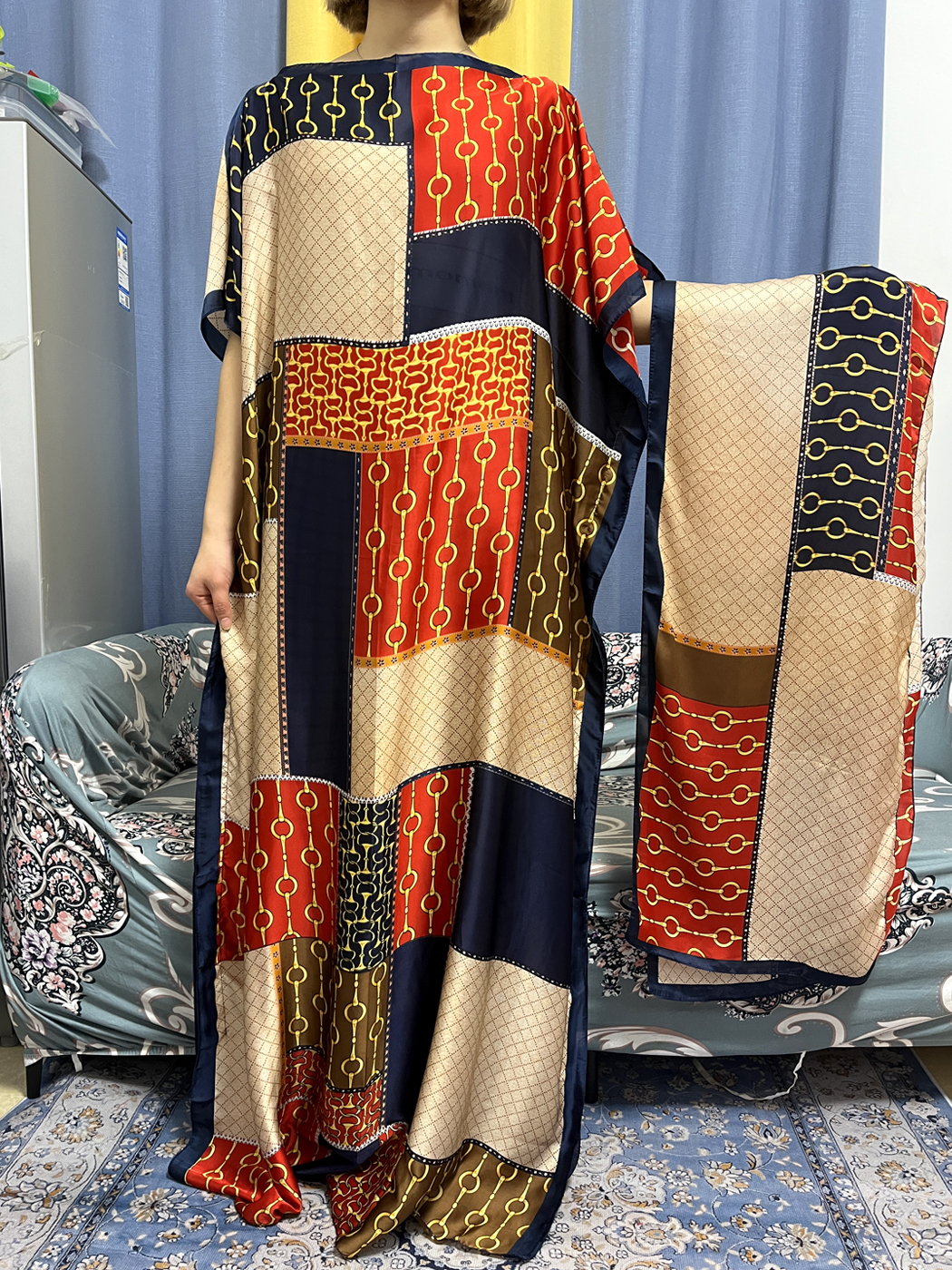 Abayas For Women Dubai Kaftan  - Robe Silk Women 리뷰 및 가격
