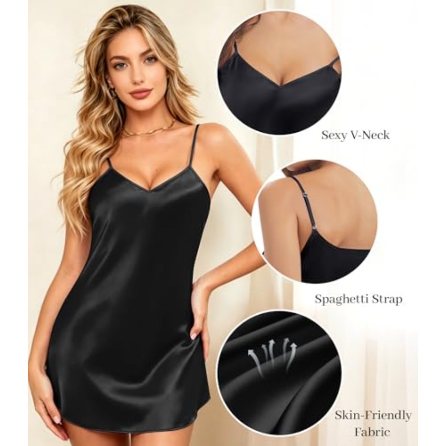 ETOSELL Womens Satin Nightgown - Babydoll Chemise Night 리뷰 및 가격