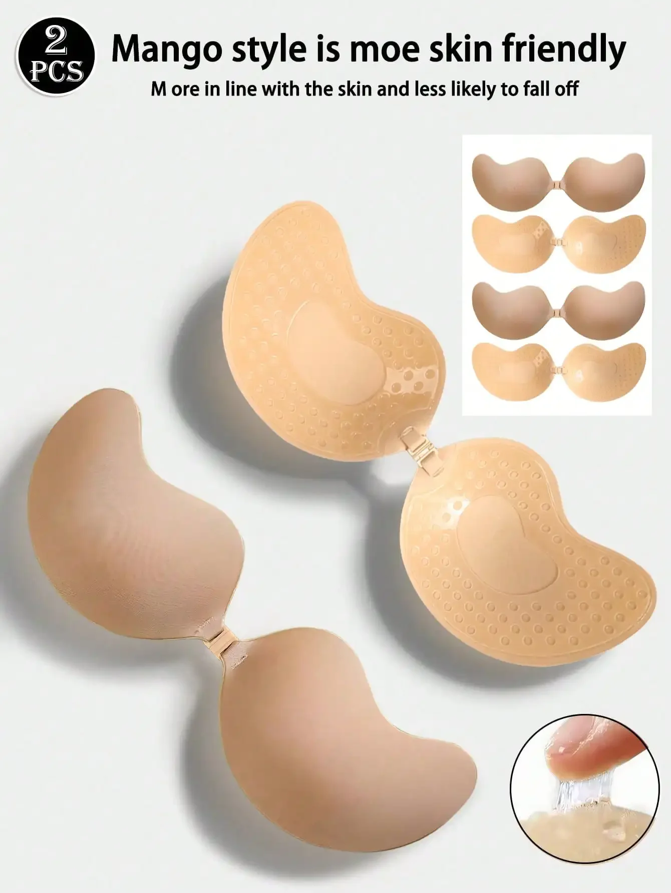 4pcs/Set (2 Black + 2 Nude) St - Strapless Bra Backless 리뷰 및 가격