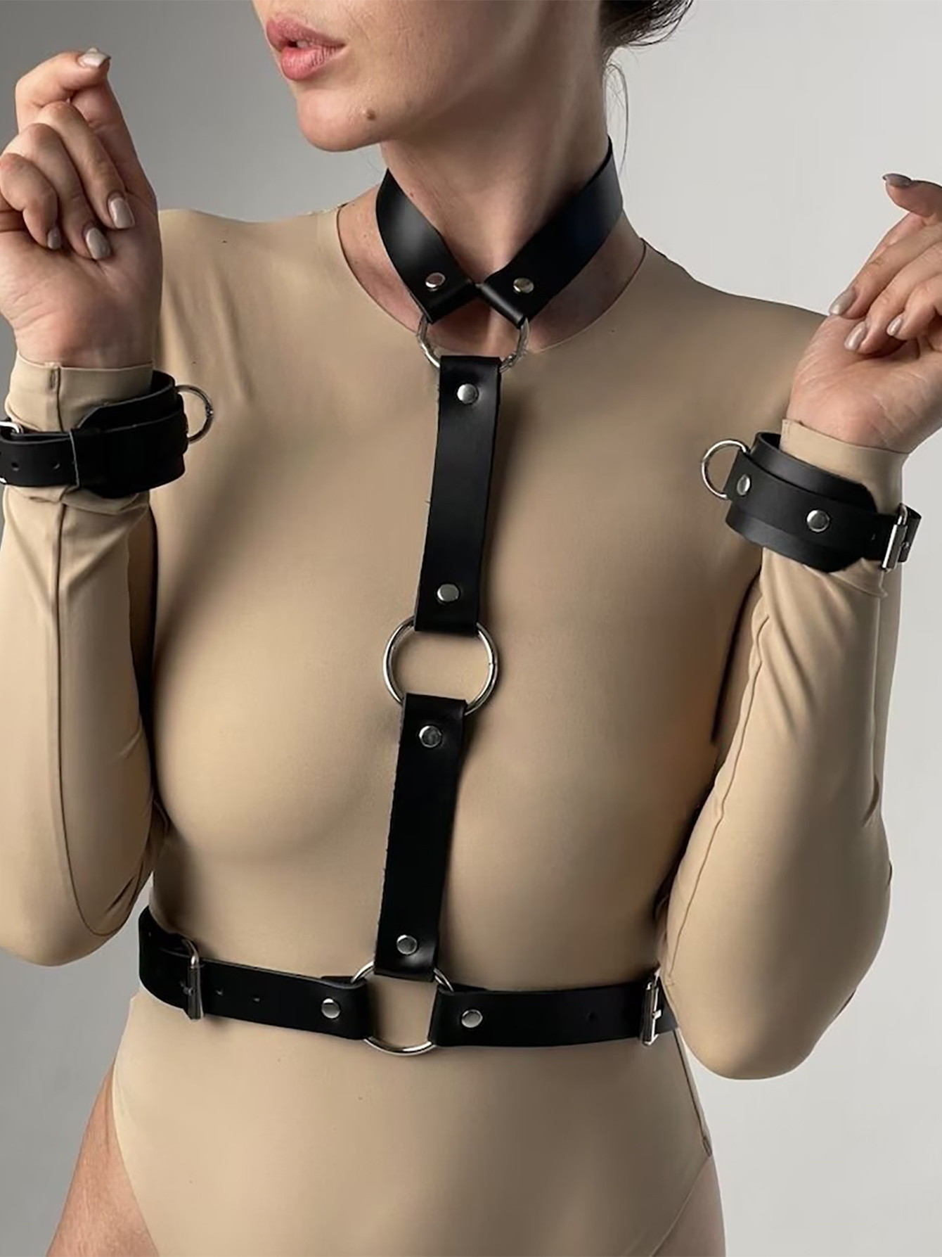 Women's Sexy Leather Harness B - Garter Belt Set 리뷰 및 가격