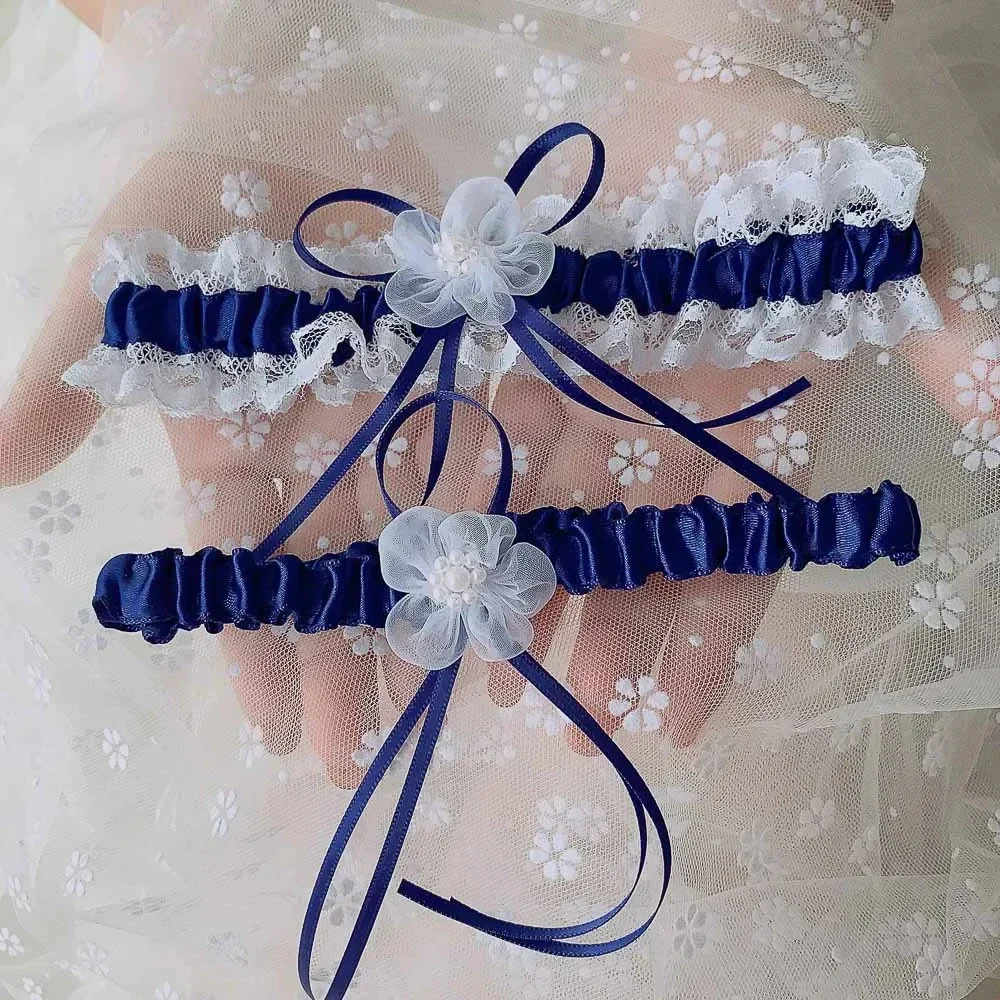 2pcs/Set Satin Ribbon Wedding  - Garter Belt Set 리뷰 및 가격