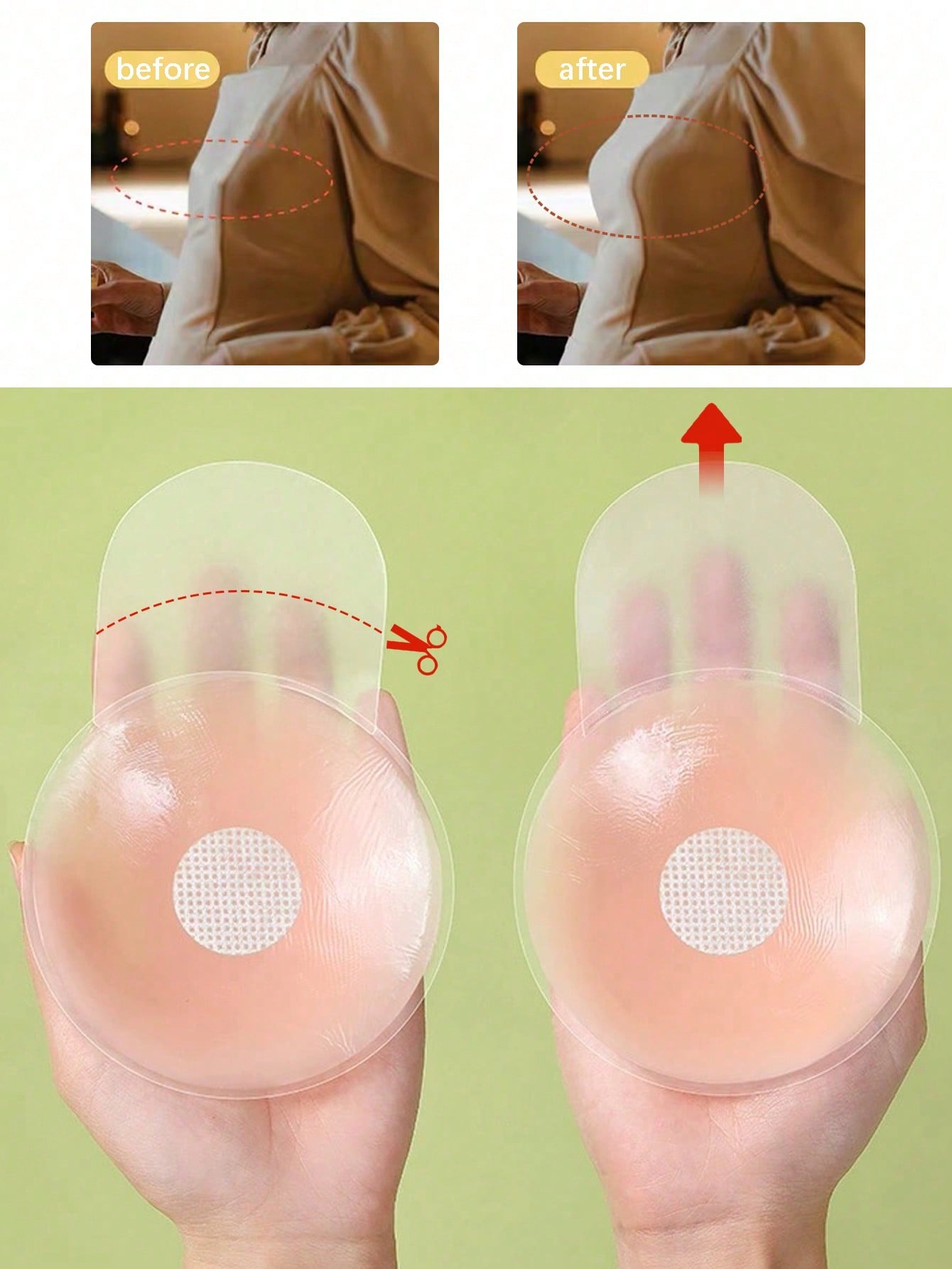 6.5cm Invisible Silicone Breas - Strapless Bra Backless 리뷰 및 가격