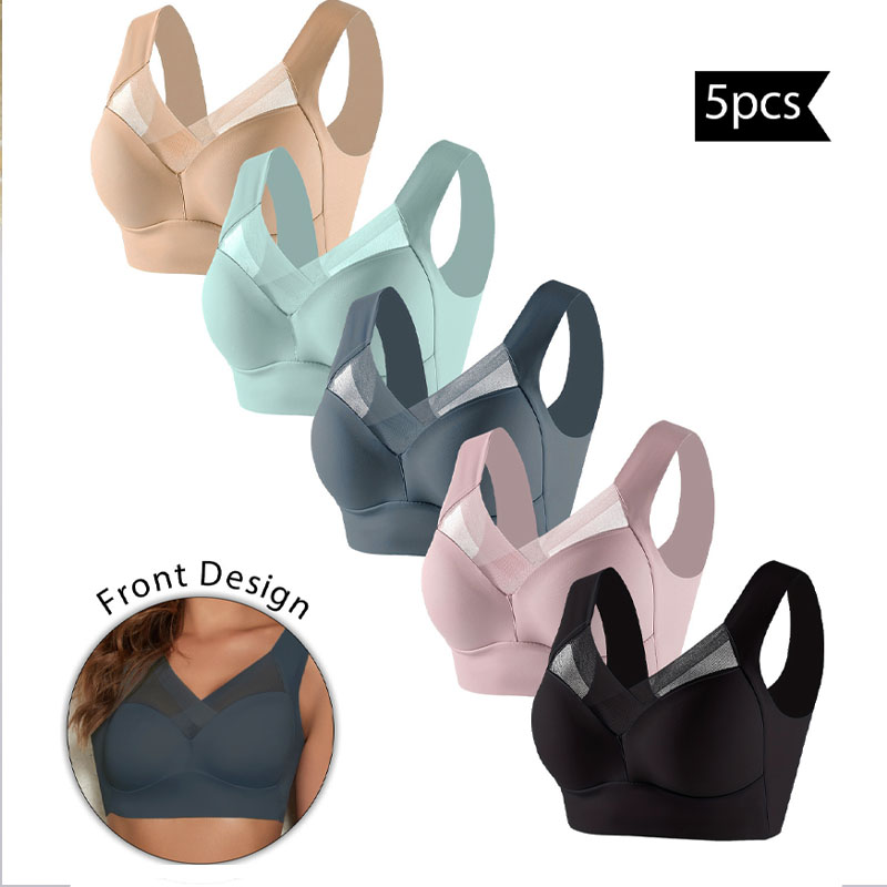5PCS Women Sports Bras Full Cu - Bralette Wireless Soft 리뷰 및 가격
