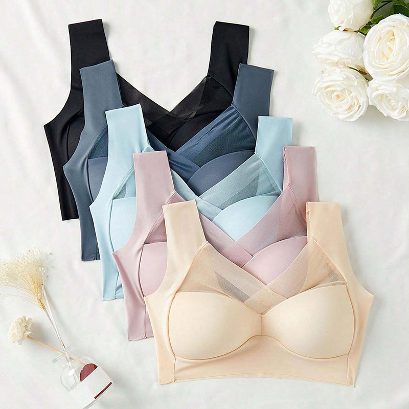 5PCS Women Sports Bras Full Cu - Bralette Wireless Soft 리뷰 및 가격
