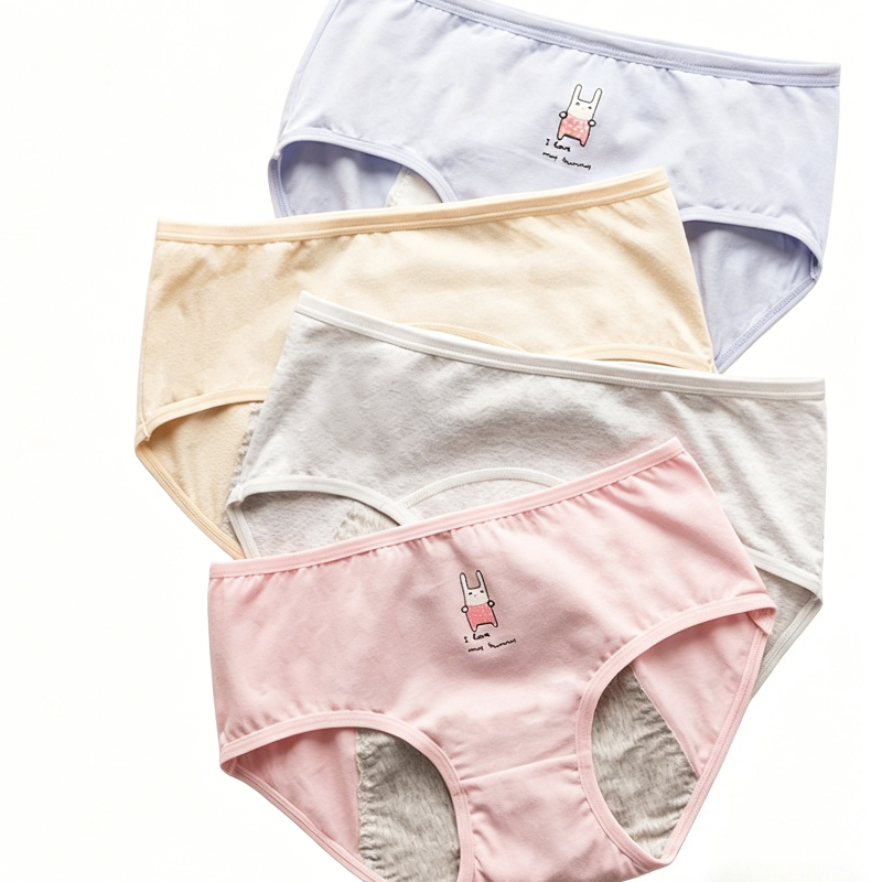 Cute Cartoon Period Underwear  - Period Panty Absorbent 리뷰 및 가격