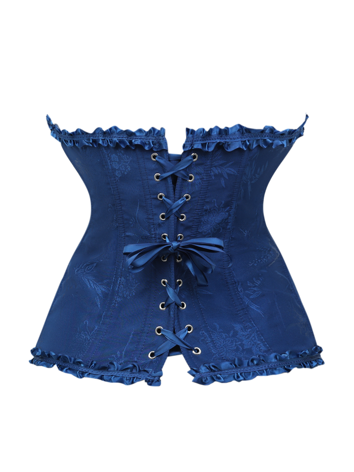 Dark blue jacquard lace edged  - Corset Waist Cinch 리뷰 및 가격