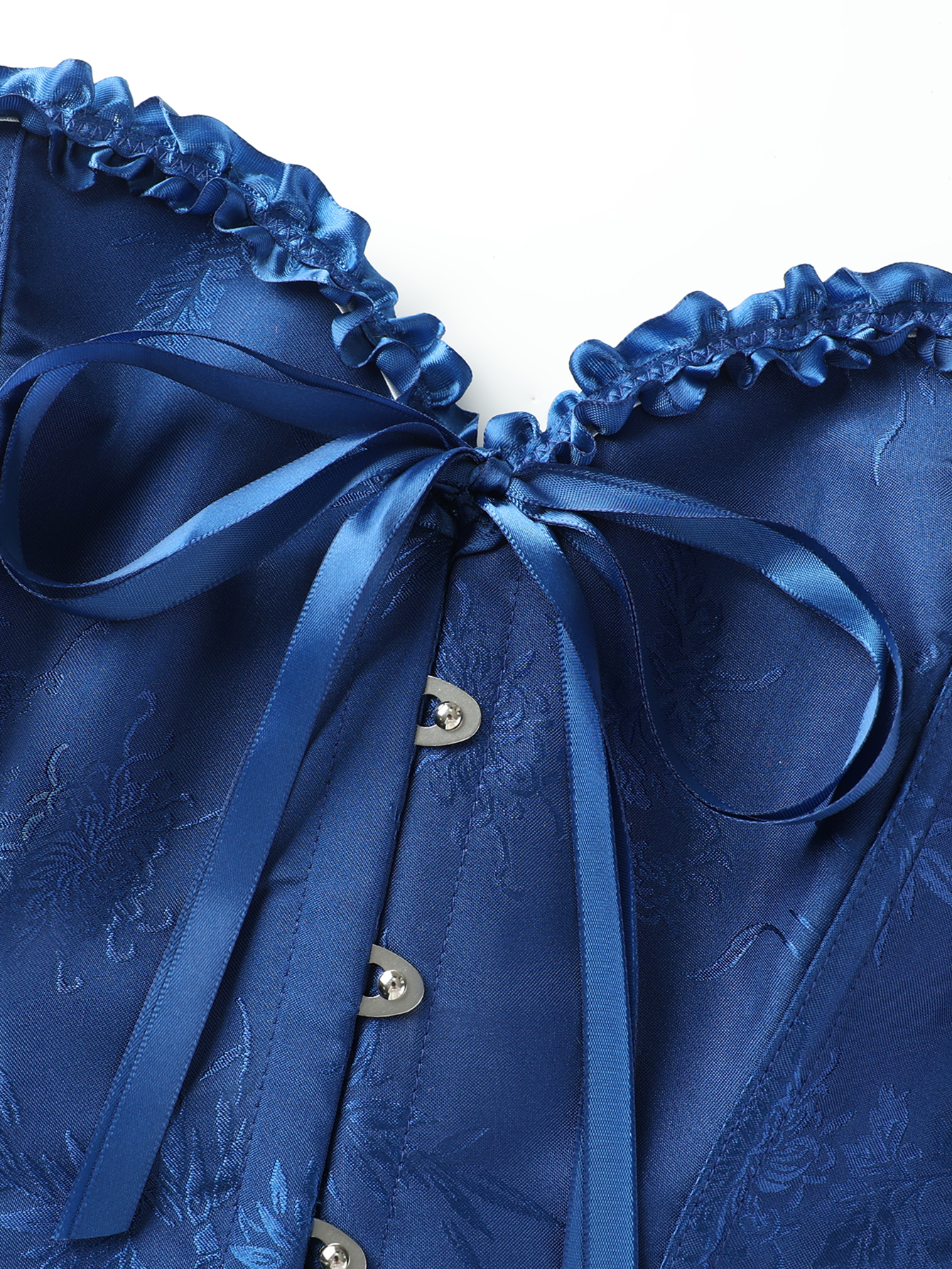 Dark blue jacquard lace edged  - Corset Waist Cinch 리뷰 및 가격