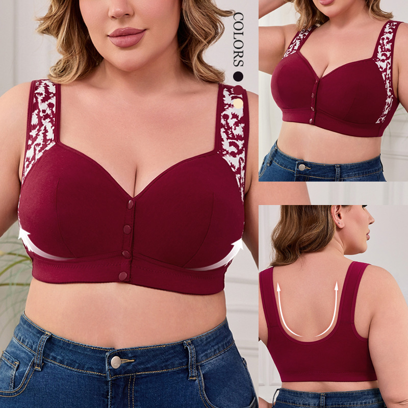 XL-7XL Plus Size Front Buckle  - Seamless Underwear Women 리뷰 및 가격