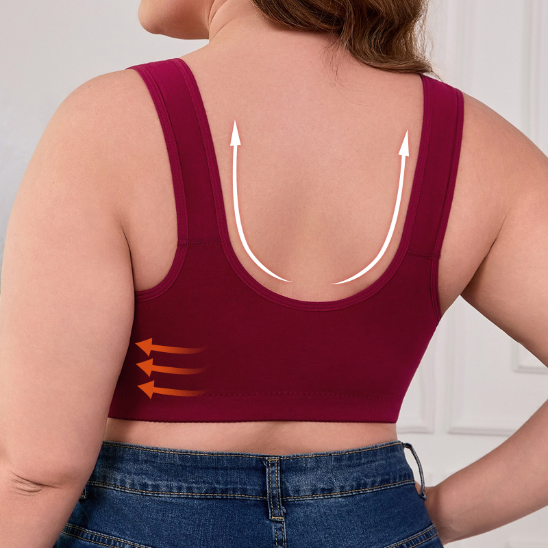 XL-7XL Plus Size Front Buckle  - Seamless Underwear Women 리뷰 및 가격